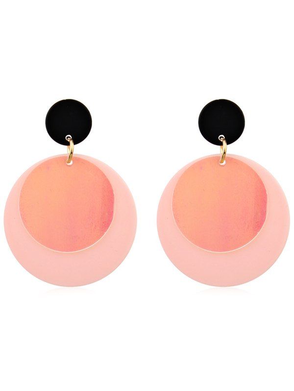 

Vintage Round Shape Party Wedding Earrings, Light pink