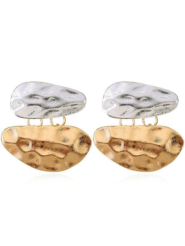 

Pair of Irregular Geometric Earrings, Multi