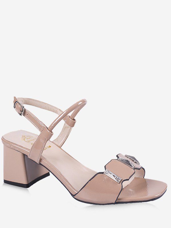 

Leisure Prom Block Heel Slingback Sandals, Apricot