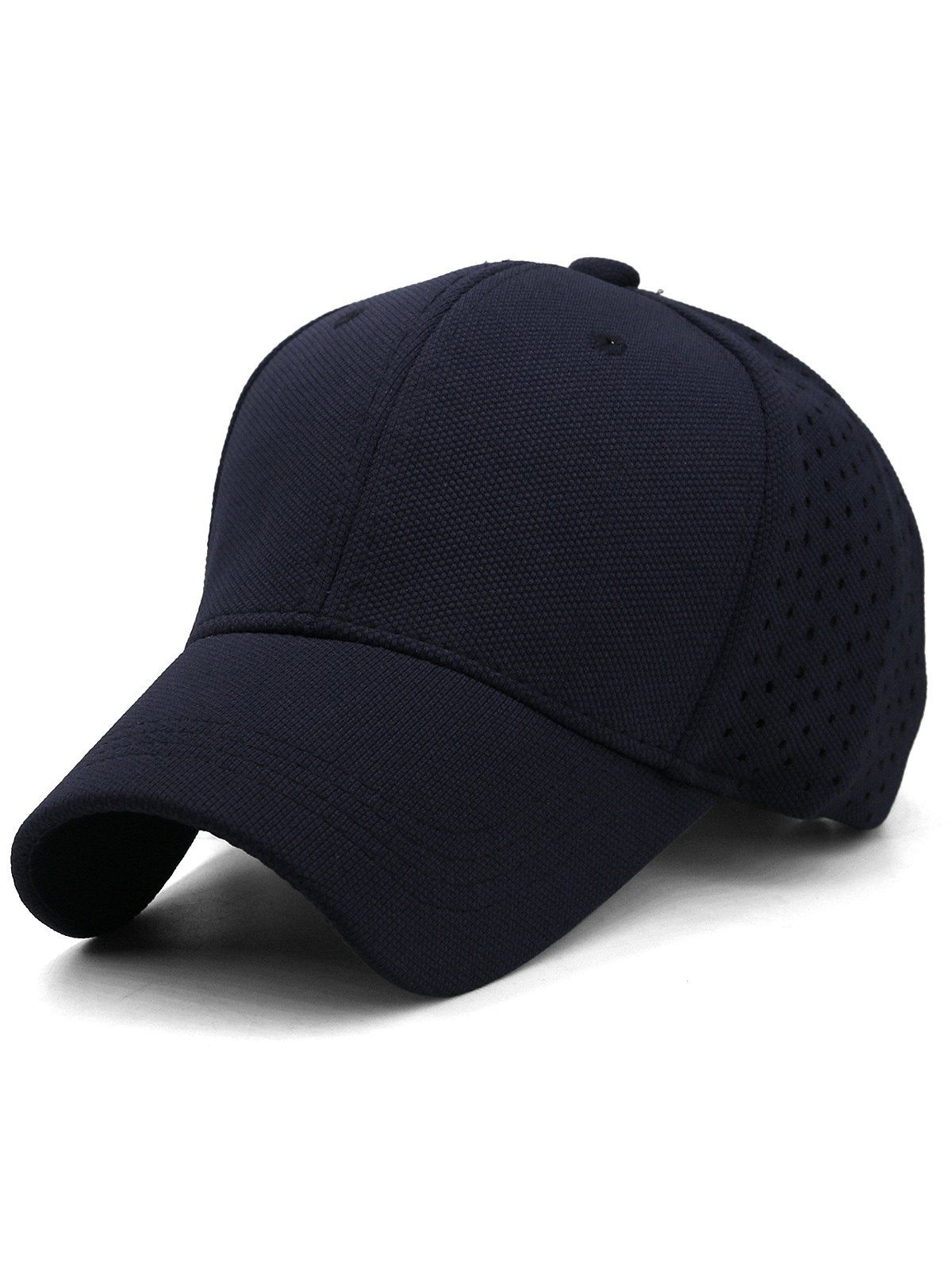 

Outdoor Solid Color Hollow Out Sun Hat, Dark slate blue