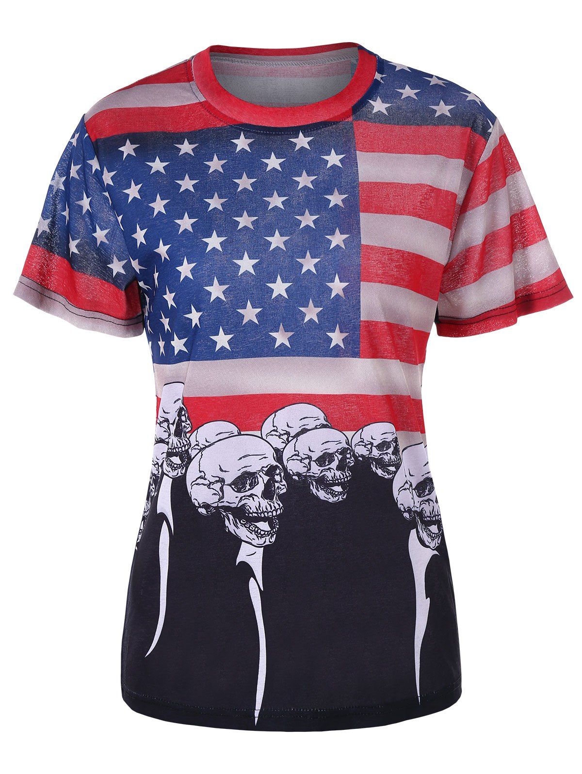 cut off american flag shirt