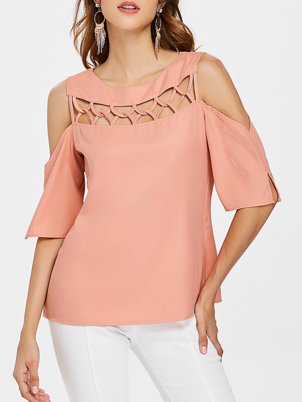 cross cut blouse