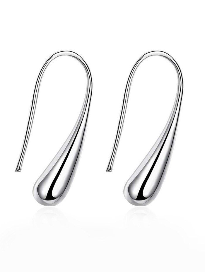 

Vintage Sterling Silver Water Drop Hook Earrings