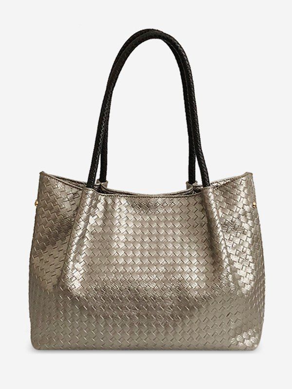 

Big Capacity PU Leather Shoulder Bag, Gold