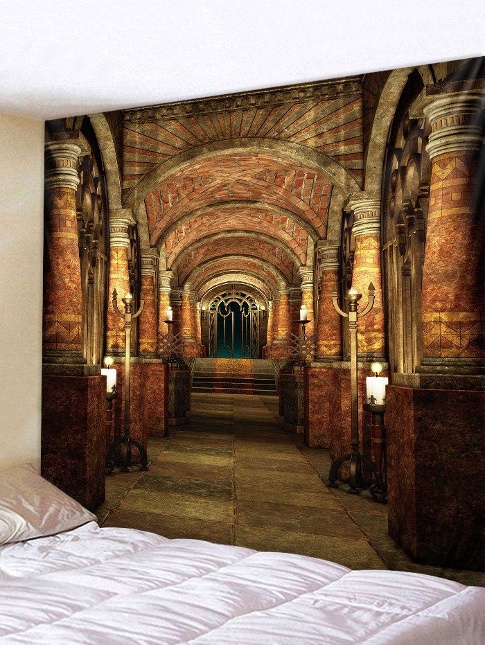 

Vintage Palace Pattern Tapestry Wall Decoration, Multi