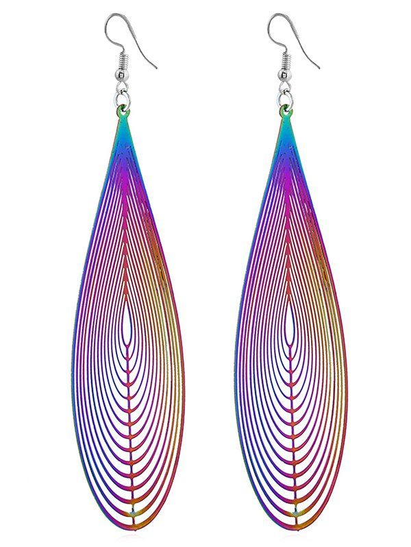 

Unique Ethnic Style Water Drop Art Earrings, Multi