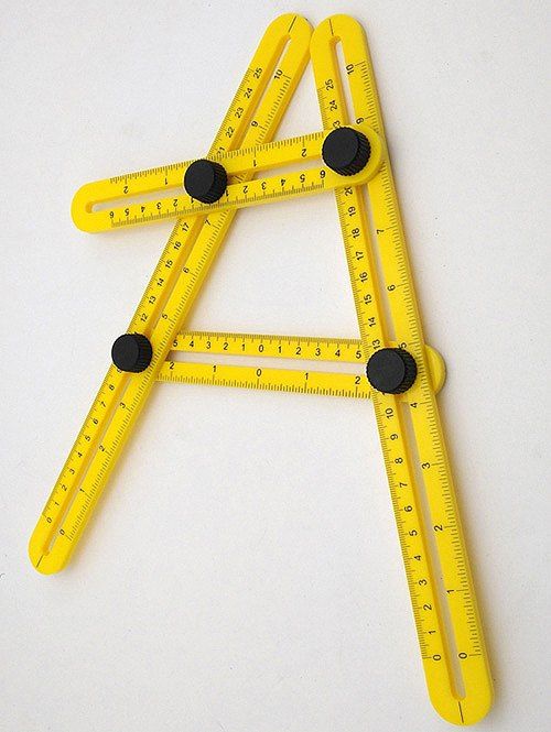 

ABS Multifunction Foldable Plastic Teaching Ruler, Bee yellow