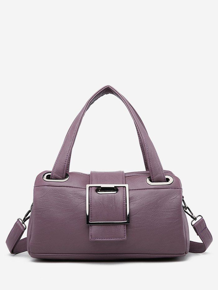 

PU Leather Minimalist Large Capacity Tote Bag, Purple