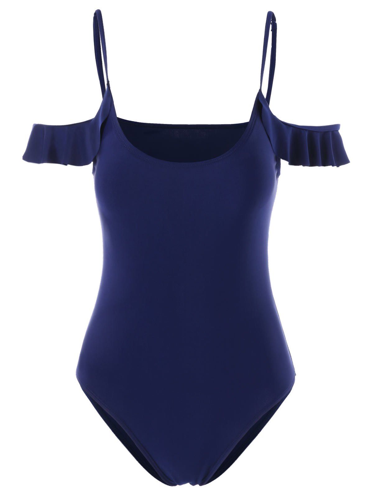 

Cold Shoulder One Piece Swimwear, Midnight blue