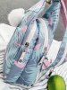 Multi Function Flamingo Print Chest Bag -  