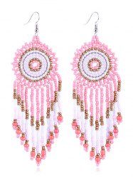 Dreamcatcher Design Beads Tassel Earrings -  