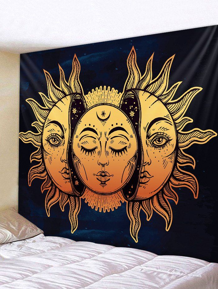 

Sun Pattern Tapestry Wall Hanging Decor, Multi