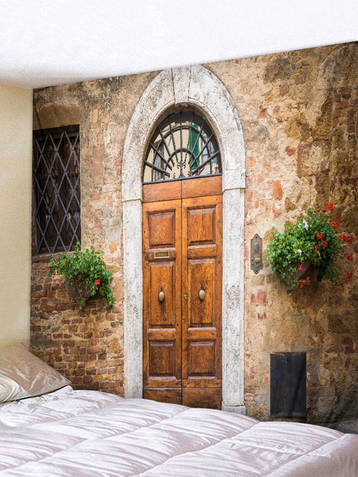 

Door Pattern Tapestry Wall Hanging Decor, Multi