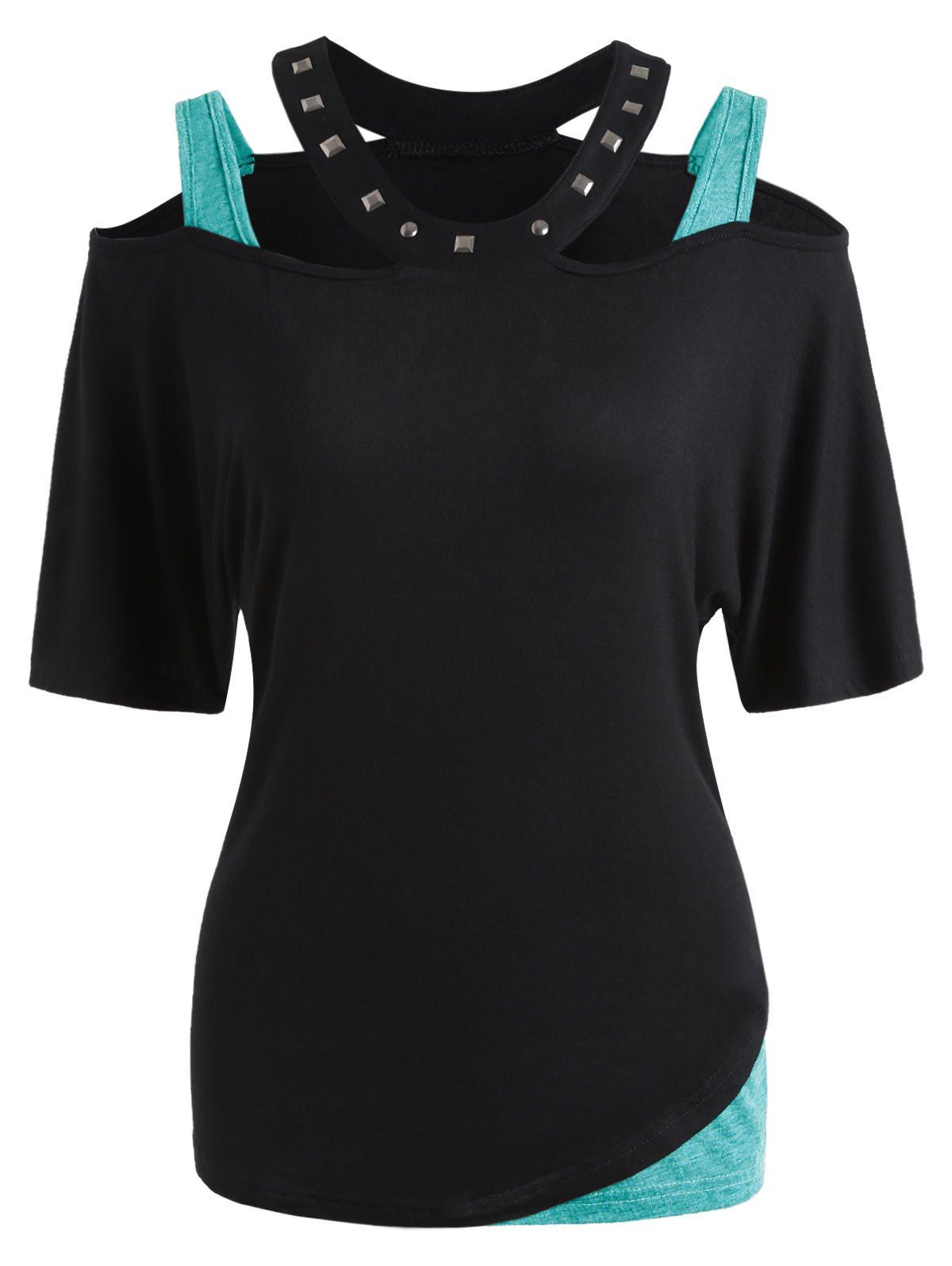 

Rivet Embellished Cut Out T-shirt, Jellyfish