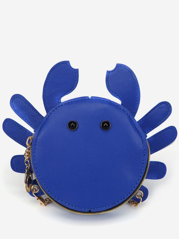 

Metal Chain Crab Shaped Leisure Crossbody Bag, Blue