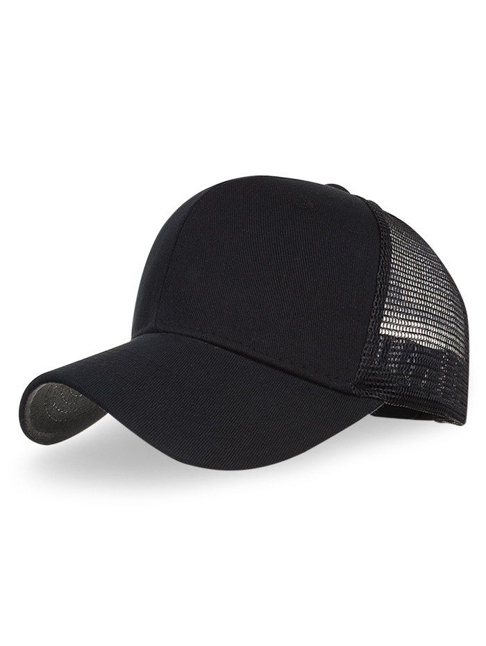 

Solid Color Mesh Quick Dry Baseball Hat, Black