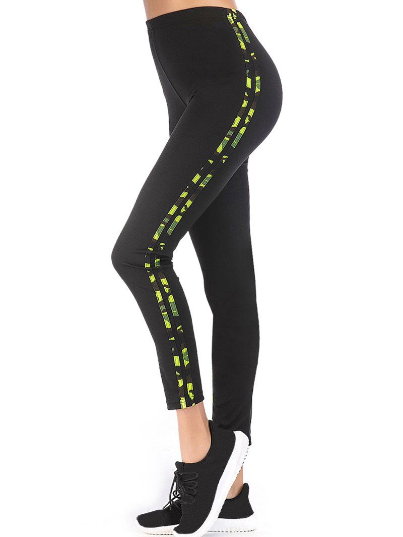 

High Waisted Workout Strechy Leggings, Black