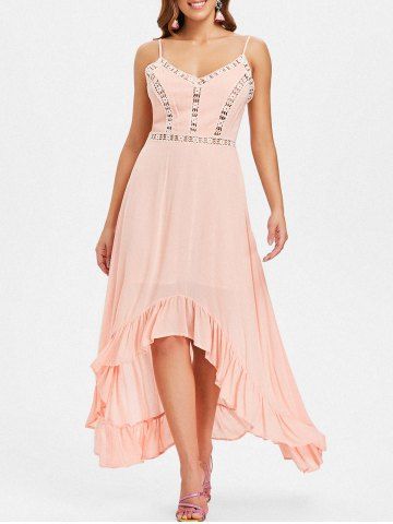 spaghetti halterneck rosegal