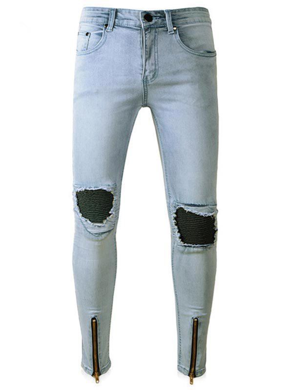 biker panel jeans