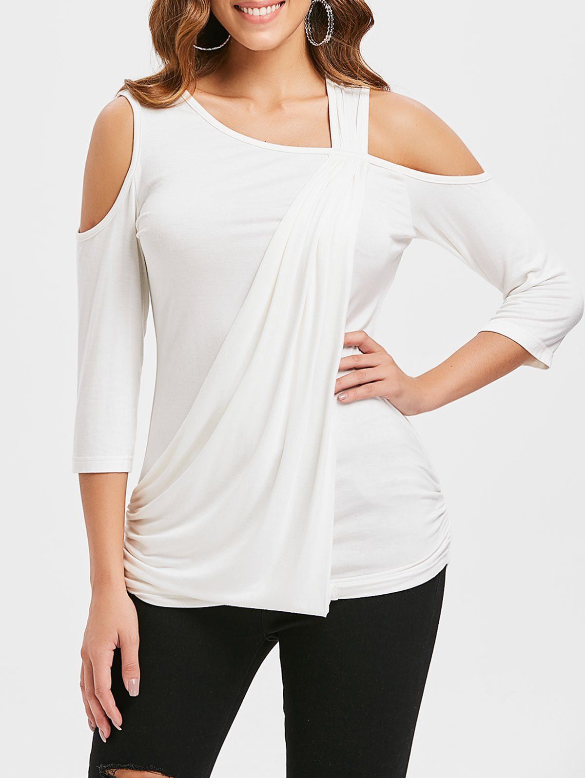 how to make cold shoulder t shirt