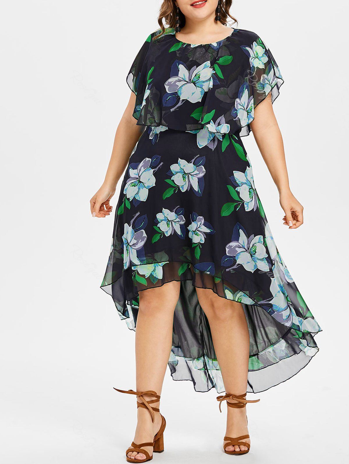 Green Hi-Low Dresses