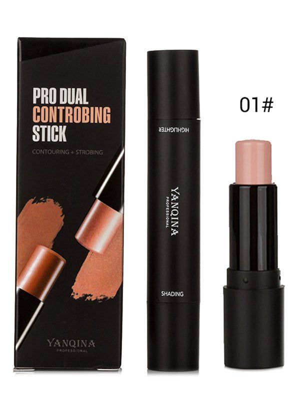 

2 In 1 Perfect Coverage Contour Highlighter Stick, #001