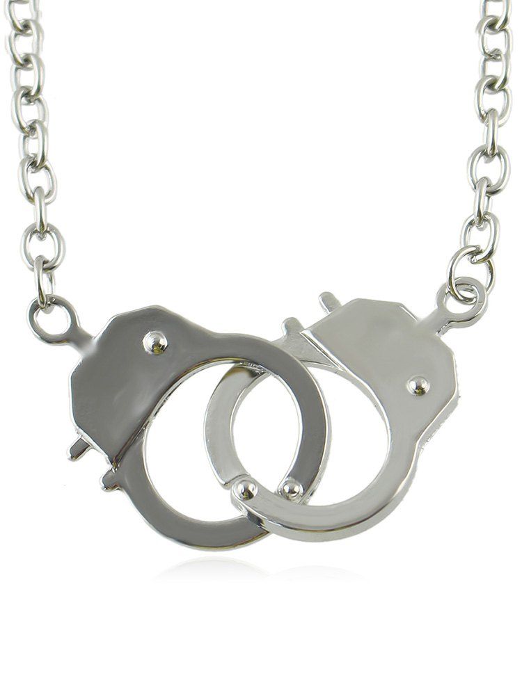 

Handcuff Design Chain Necklace, Silver