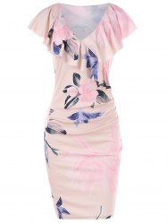 Robe Moulante Imprimée Florale -  
