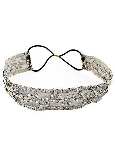 

Widened Lace Elastic Hair Band, Black