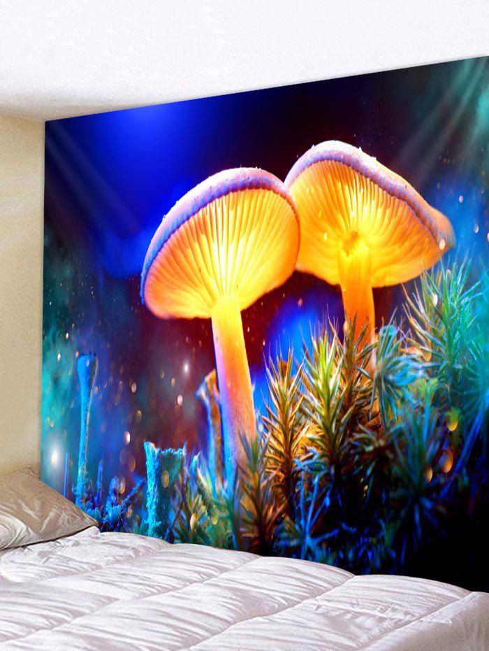 

Magic Mushroom Pattern Wall Tapestry Decoration, Multi