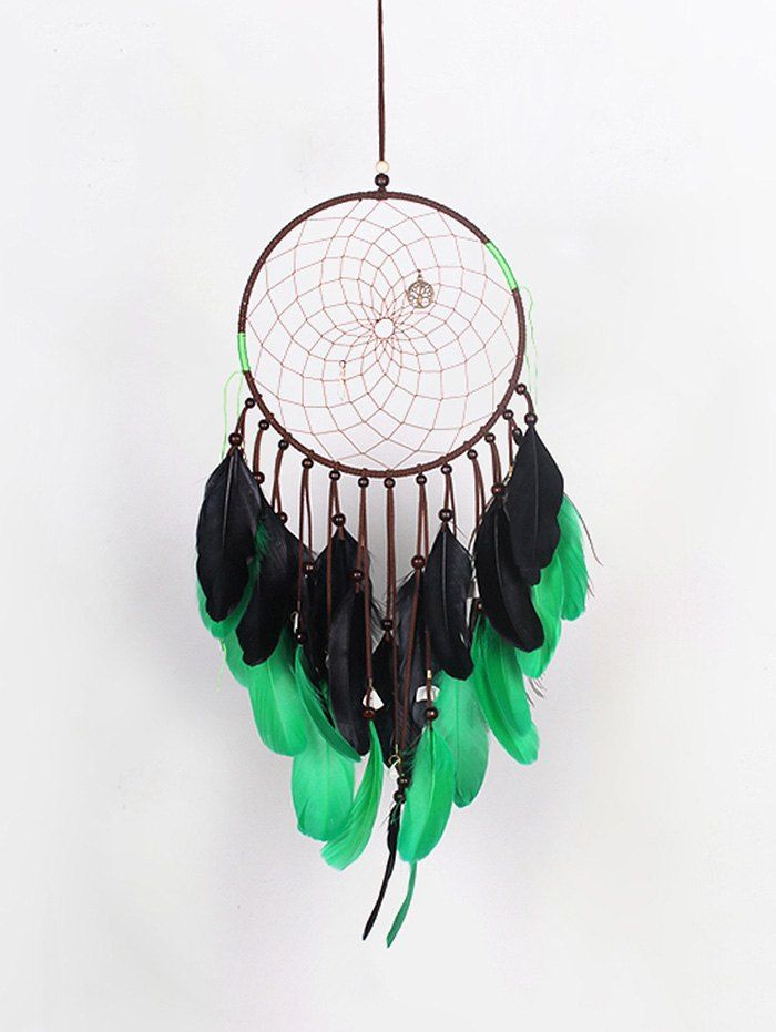 

Feathers Bell Dream Catcher Car Decoration Craft, Multi