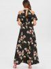 Robe Maxi à Epaules Dénudées et Imprimé Floral -  