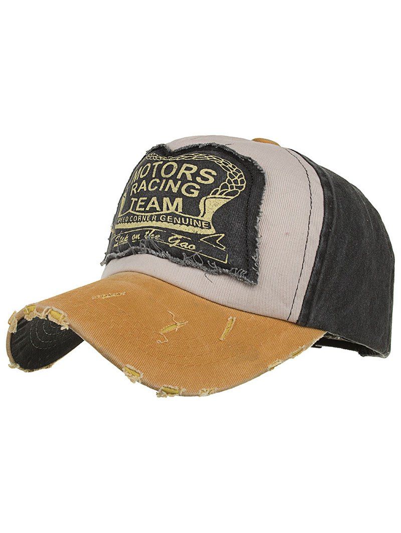 

Motors Racing Team Printed Adjustable Sunscreen Hat, Yellow