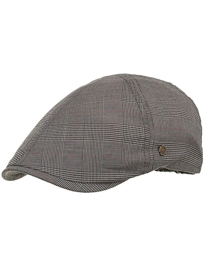 

Unique Plaid Pattern Label W Jeff Hat, #002