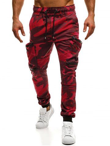 drawstring gecko pattern print narrow feet men's jogger pants