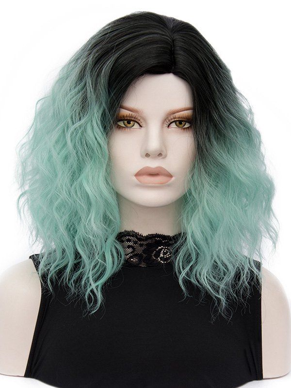 

Medium Side Parting Natural Wavy Colormix Synthetic Wig, Multi