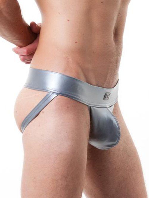 

Bulge Enhancing Low-rise G-String Jockstrap Thong, Silver