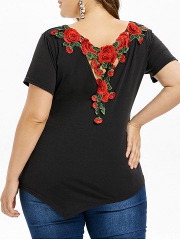 2019 plus size cutout sequin asymmetric t shirt 2019 plus size cutout sequin asymmetric t shirt
