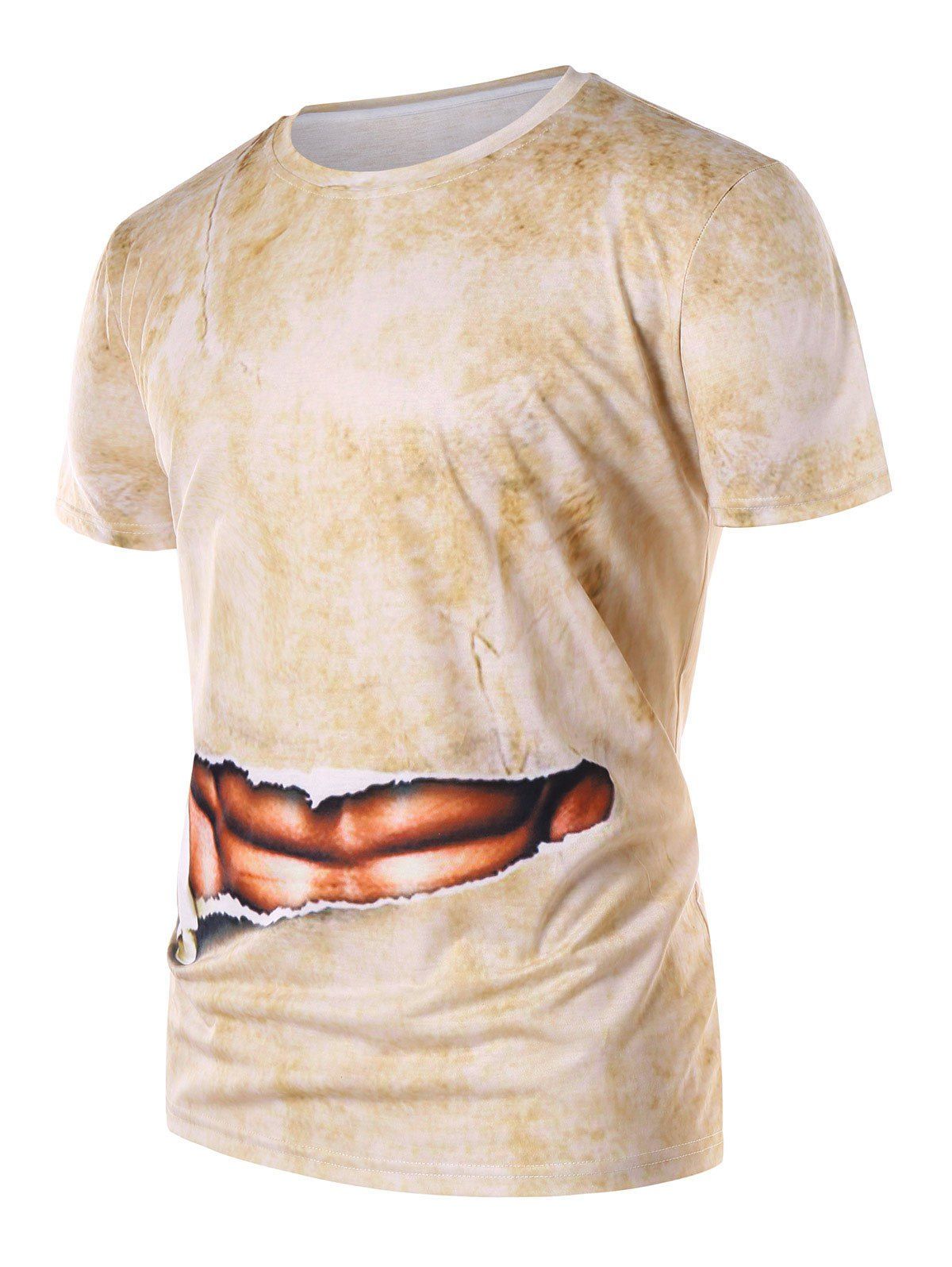 t shirt with abs print