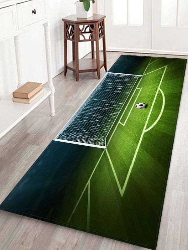 

Football Field Printed Area Mat, Green