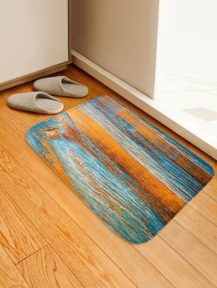 [59 OFF] Wood Grain Pattern Water Absorption Area Rug Rosegal