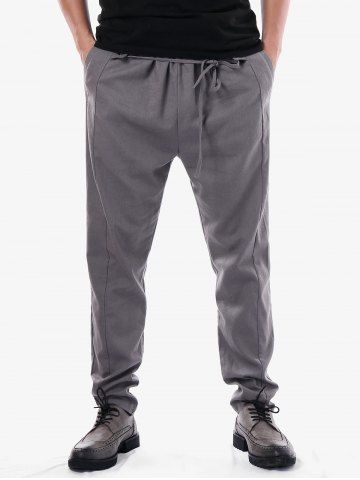 drawstring gecko pattern print narrow feet men's jogger pants