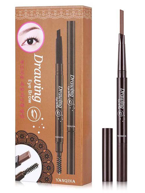

Beauty Double Ended Long Lasting Waterproof Rotate Eyebrow Pencil, Light brown