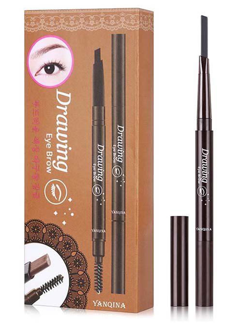 

Beauty Double Ended Long Lasting Waterproof Rotate Eyebrow Pencil, Gray