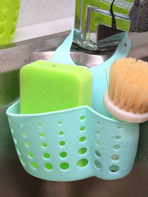 

Adjustable Hanging Button Kitchen Tool Storage Bag, Electric blue