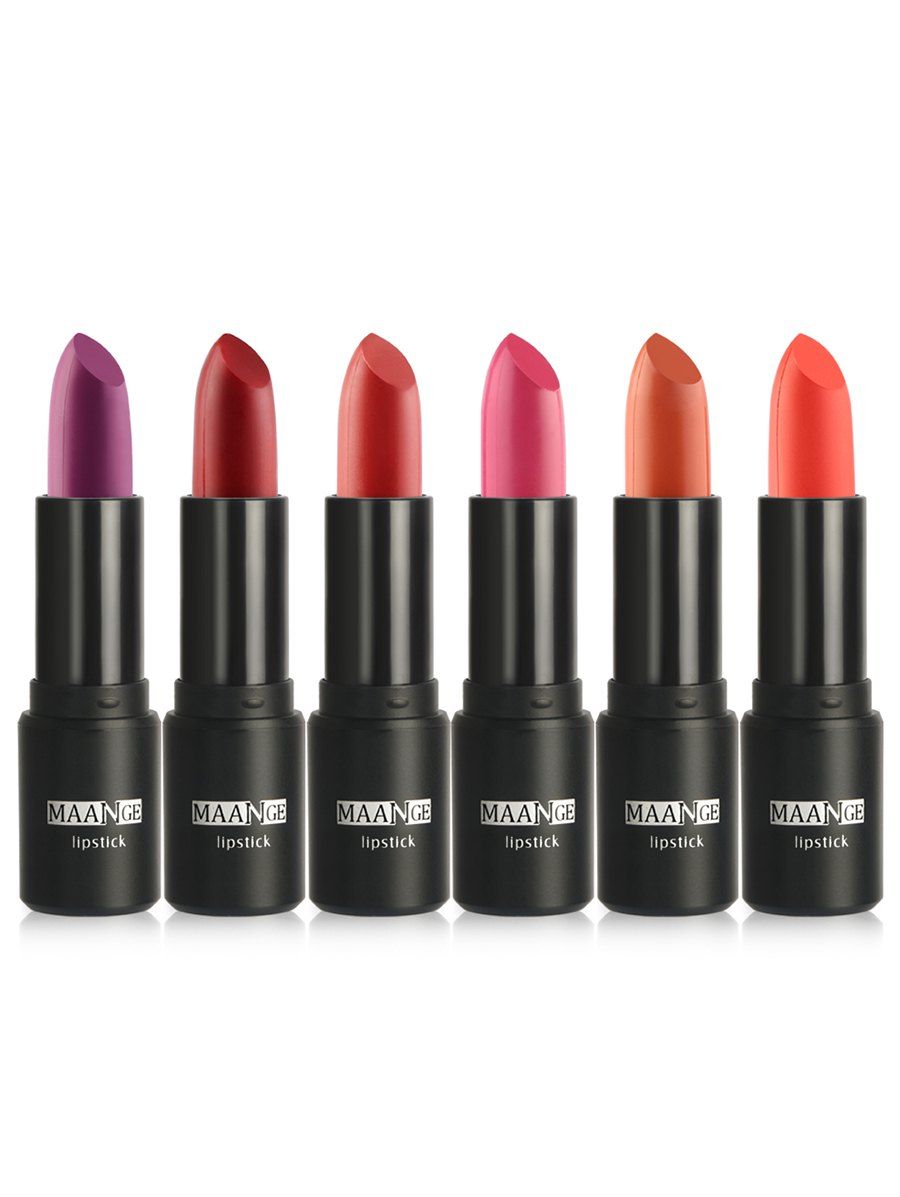 

Professional Shiny Color Long Lasting Matte Lipstick Kit, Multi-a