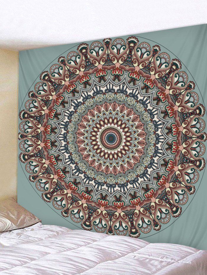 

Bohemian Tapestry Wall Hanging Art, Blue gray