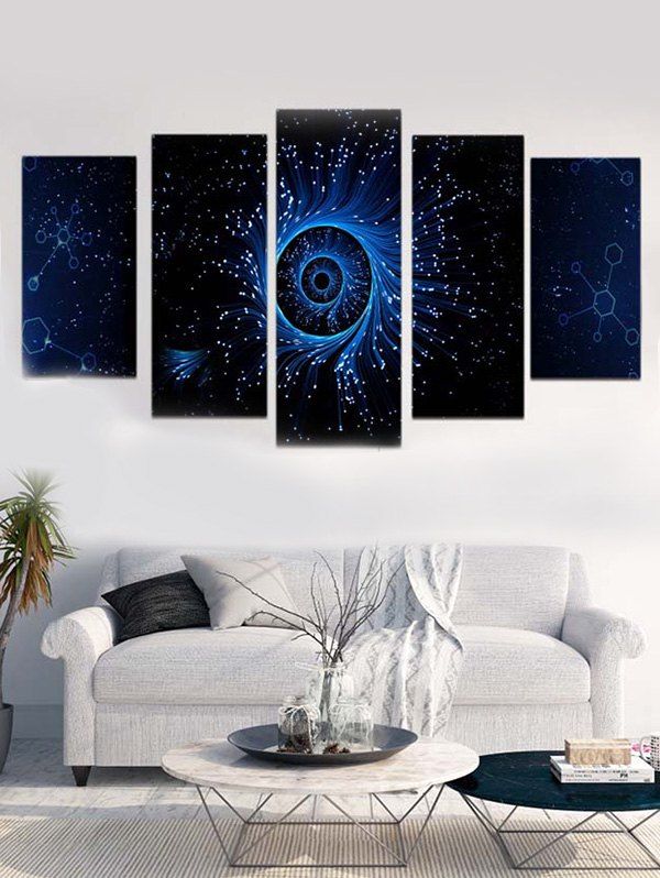 

Galaxy Eye Print Unframed Split Canvas Paintings, Multi