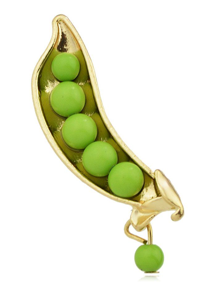 

Pea In The Pod Brooch, Green