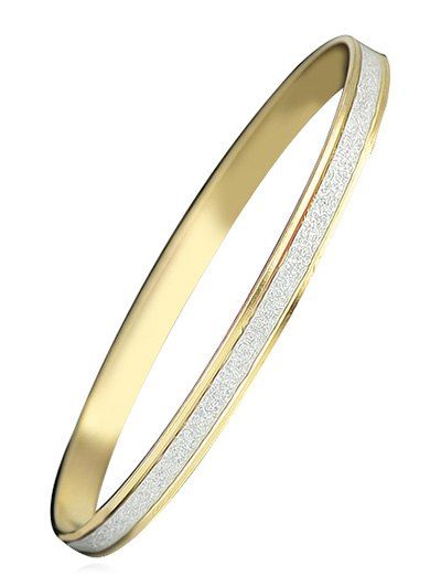 

Two Tone Scrub Bracelet, Gold